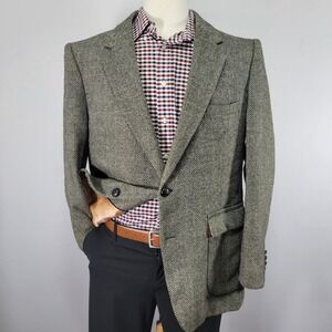 Joe Namath Men's‎ Tweed Sport Coat Blazer Two Button Poly Wool Size 48B